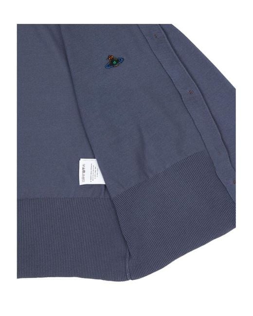 Vivienne Westwood Blue Bea Cropped Cardigan