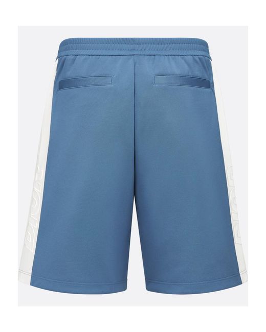 Dior Blue Homme Stripe Detailed Track Shorts for men