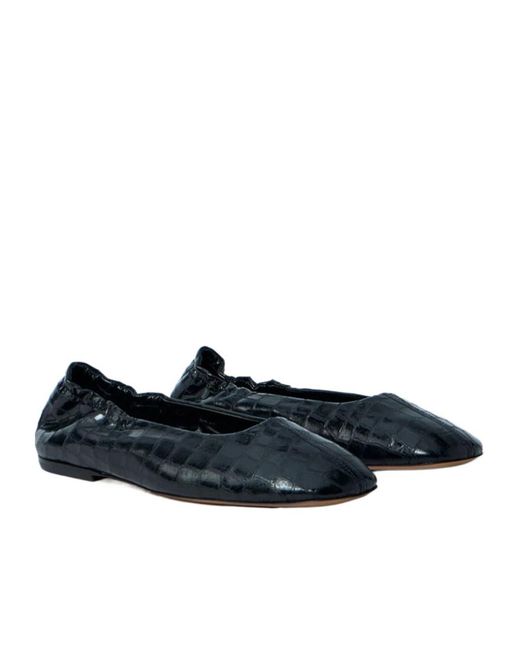 Dries Van Noten Blue Embossed Ballerina Flats