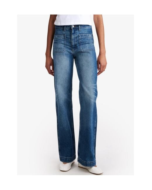 A.P.C. Blue Victoria Straight-Leg Jeans