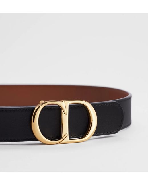 Dior White Reversible Cdicon Belt
