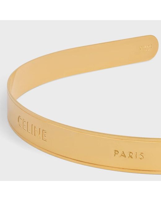 Céline White Paris Thin Headband