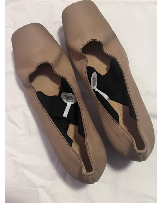 Uma Wang Brown Contrasting Toe-Cap Pumps