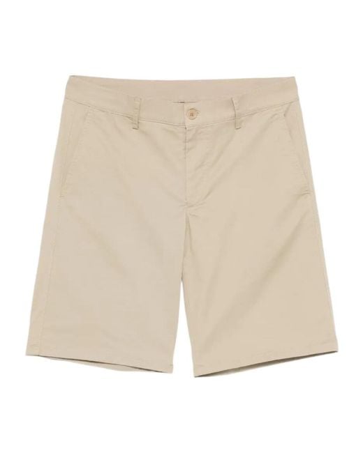 Aspesi Natural Belt Loop Pocket Shorts for men