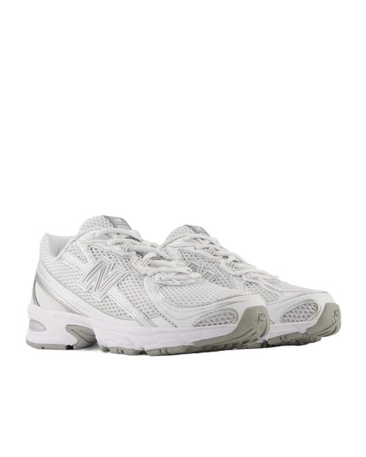 New Balance Gray 740 Lace-Up Sneakers