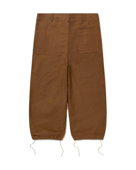 1989 STUDIO Brown Wide-Leg Cargo Pants for men