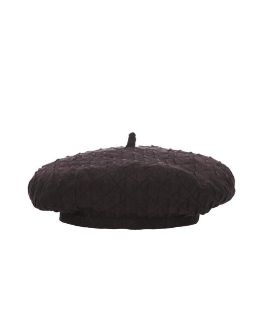 Loro Piana Black Panelled Beret