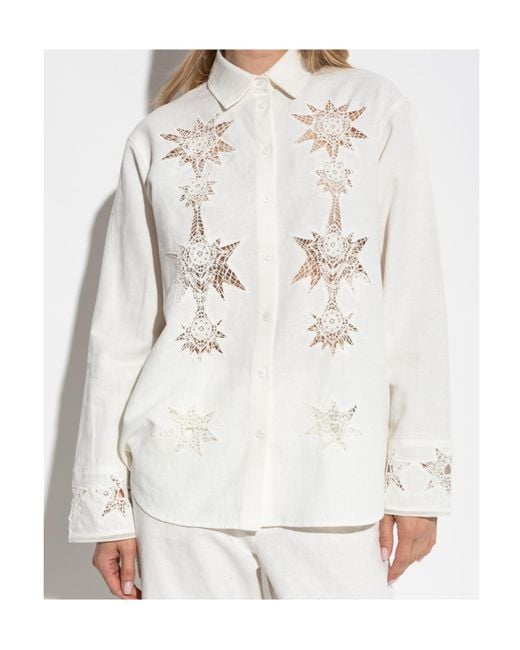 Zadig & Voltaire White Morning Cutwork Detailed Shirt