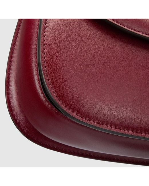 Gucci Red Bamboo 1947 Small Top Handle Bag