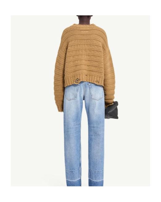 MM6 by Maison Margiela Blue Wool Jumper
