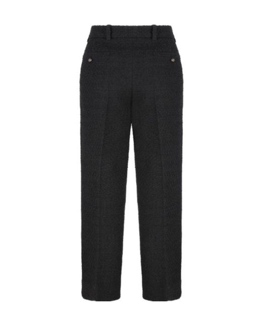 Gucci Black Tweed Trousers