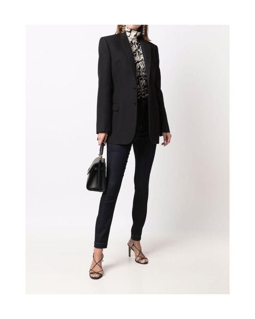 Dolce & Gabbana Blue High-Waisted Cropped Jeans