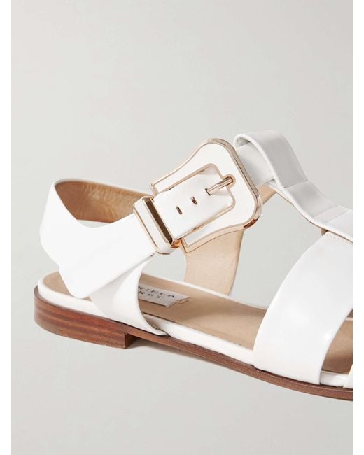 Gabriela Hearst White Zoey Flat Sandals