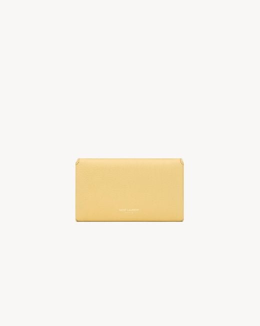 Saint Laurent Natural Envelope Wallet