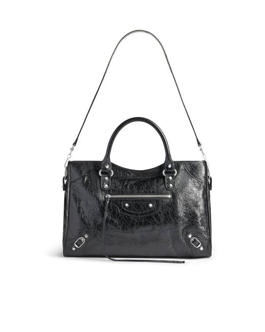 Balenciaga Black Le City Medium Tote Bag