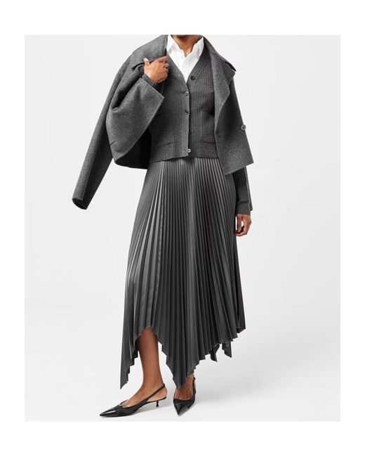 Joseph Gray Double-Breasted Casual Jacket