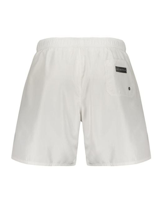 Iceberg Gray Logo Drawstring Swim Shorts for men