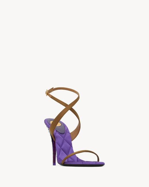 Saint Laurent Blue Ivresse Sandals