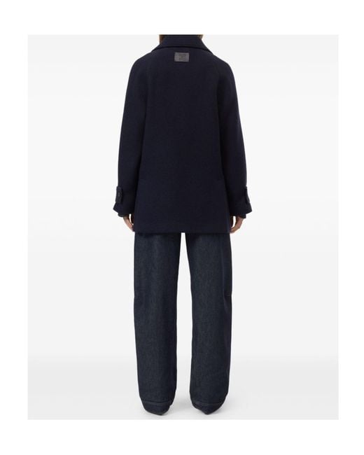 Closed Blue Double-Breasted Jacket