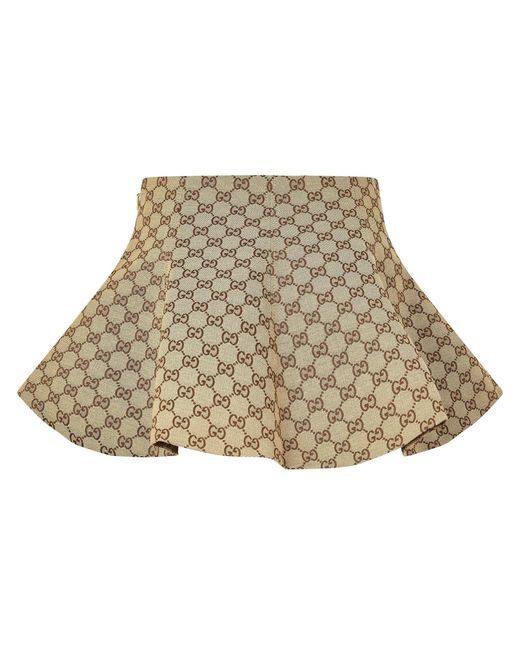 Gucci Natural Mini Skort Covered