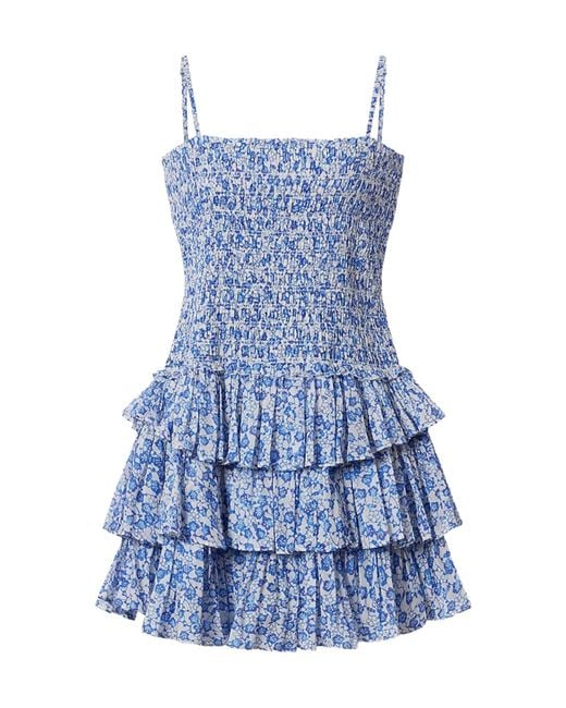 Isabel Marant Blue Isabel Marant Étoile Elodie Ruffled Mini Dress