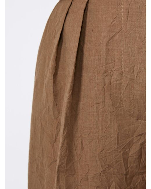 Max Mara Brown Woollen Cloth Trousers