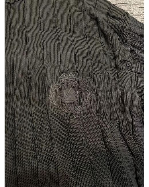 Balenciaga Black Creased Turtleneck Knit Jumper