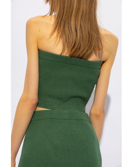By Malene Birger Green Giovania Knitted Top