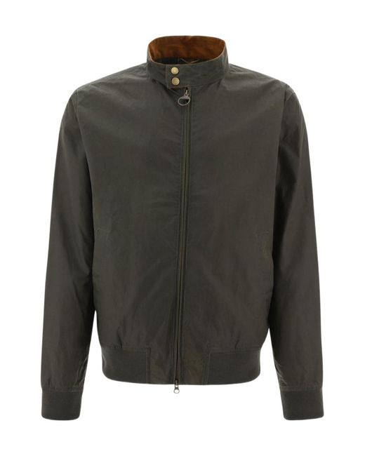 Barbour Gray Long-Sleeved Casual Jacket for men