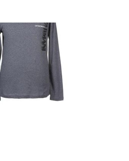 Emporio Armani Blue Logo Long-Sleeved T-Shirt for men