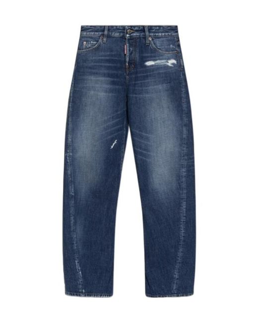 DSquared² Blue Loose-Fit Jeans