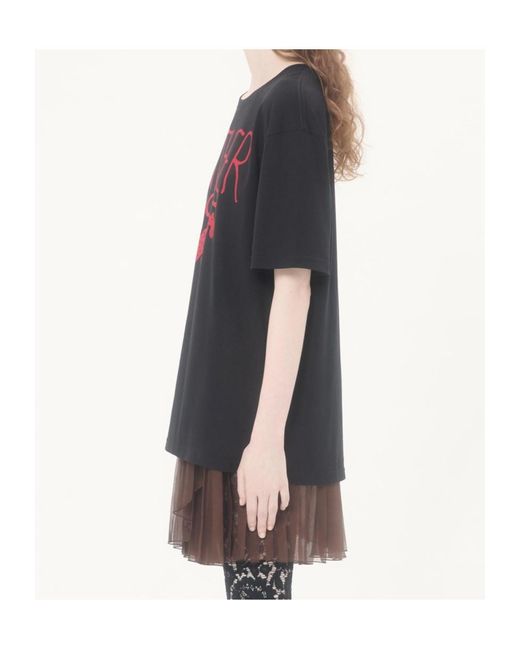 Valentino Black Animal Printed Crewneck T-Shirt