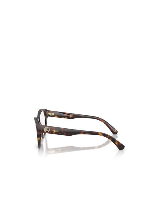 Burberry White Eyewear Cat-Eye Glasses