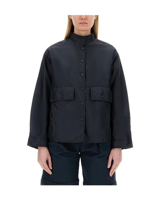 Aspesi Blue Alisha Classic Buttoned Jacket