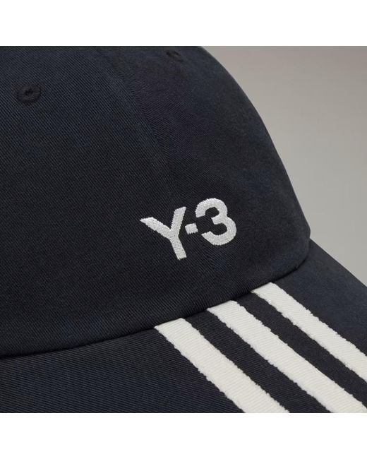 Y-3 Blue Striped Cap for men