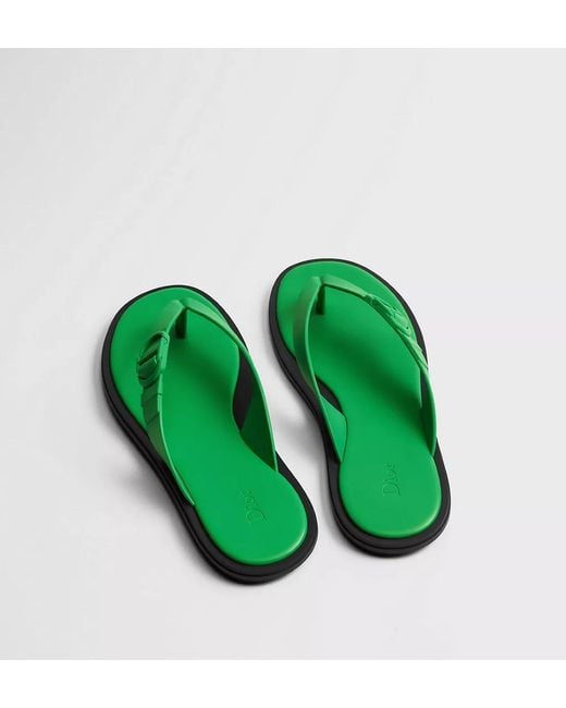 Dior Green Rivage Thong Sandal for men