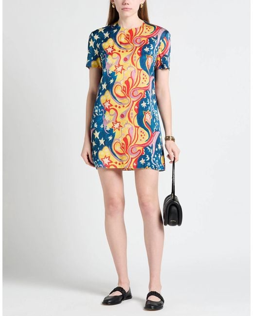 Marni Blue Flared Skirt