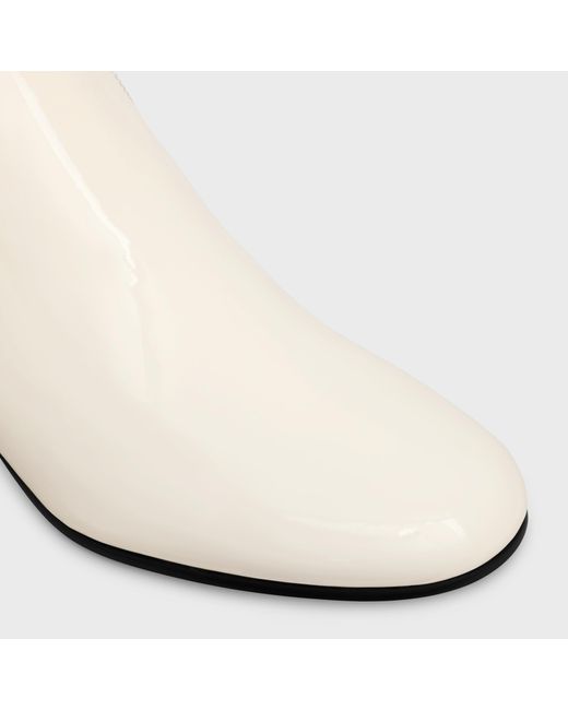 Céline White Les Bottes Triomphe Zipped Boot