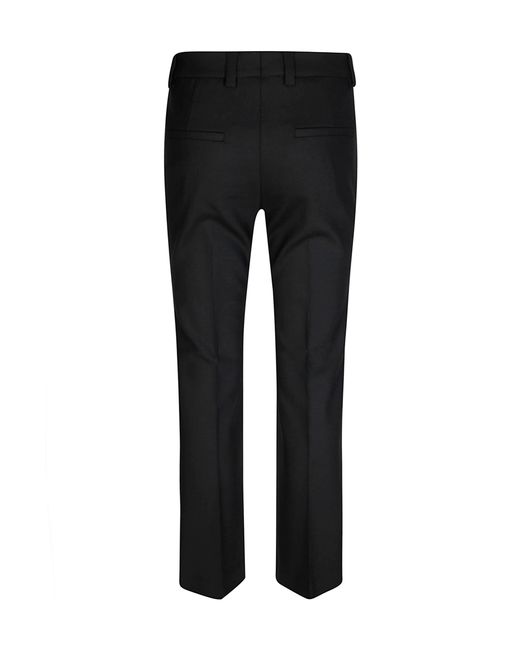 Incotex Black Pressed-Crease Trousers