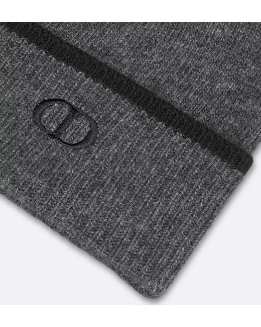 Dior Gray Cd Icon Beanie for men