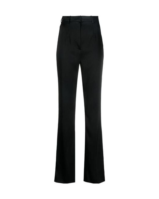 Nanushka Black High Waist Flared Trousers