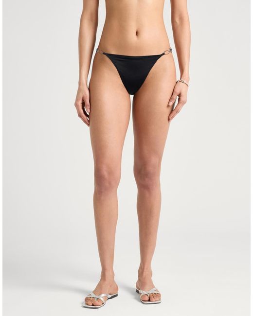 DIESEL Black Solid Color Stretch Bikini