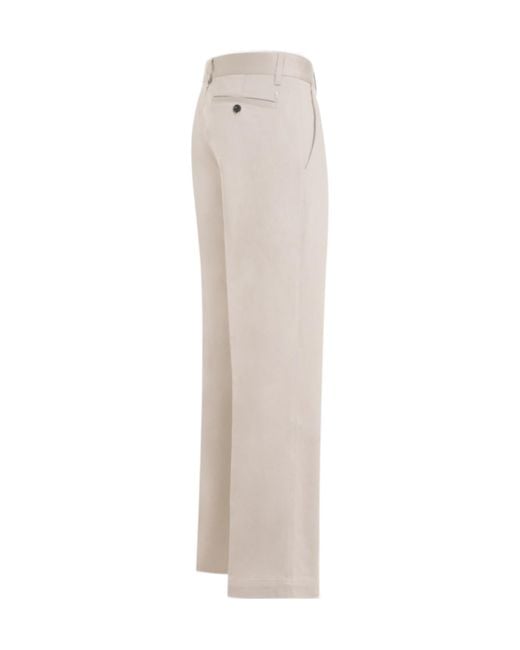 AMI Gray Mid-Rise Cropped Trousers for men
