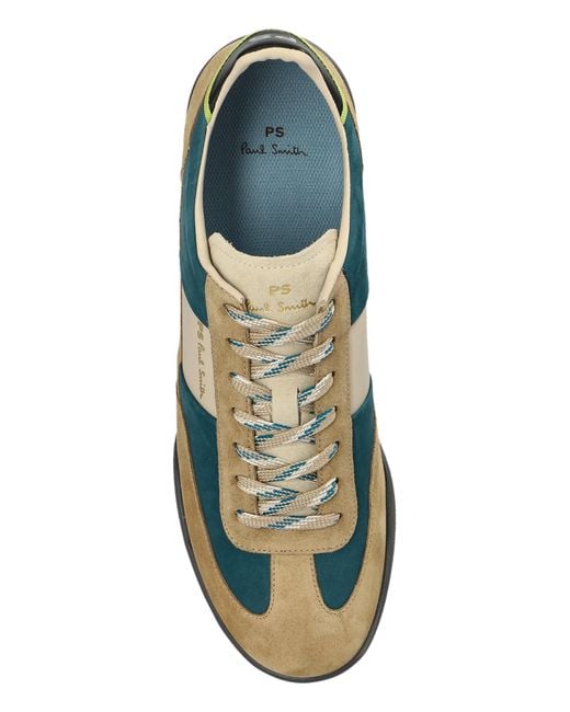 Paul Smith Green Ps Paul Smith Dover Panelled Sneakers for men