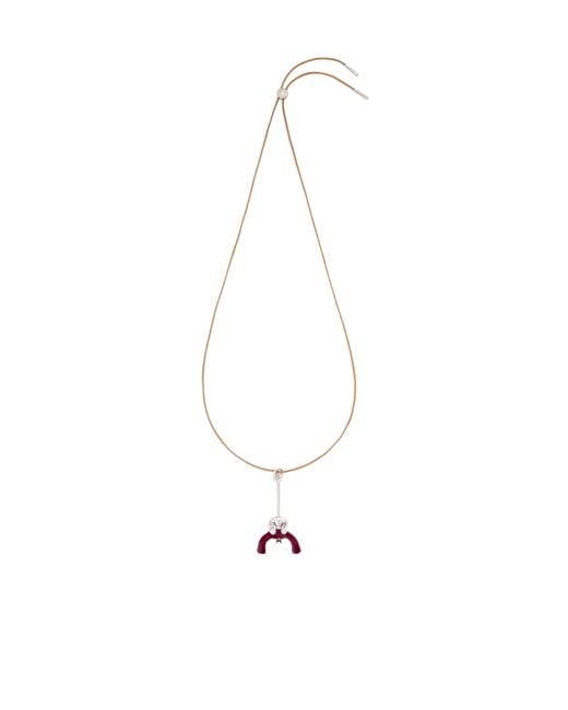 Loewe White Sitting Doll Pendant for men