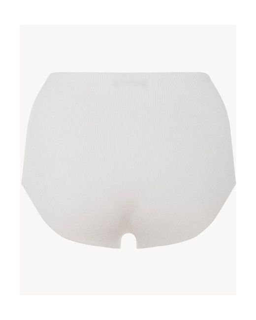 The Row White High-Waisted Briefs Pants