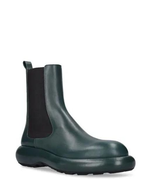 Jil Sander Black Rear Pull-Ring Ankle Boots