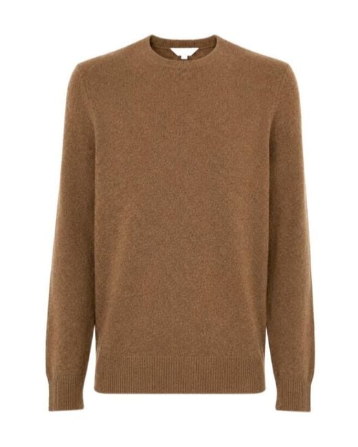 Malo Brown Long-Sleeved Knitted Pullover for men