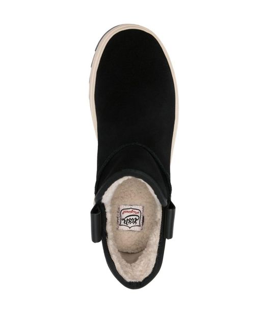 Ash Black Round-Head Short Boots