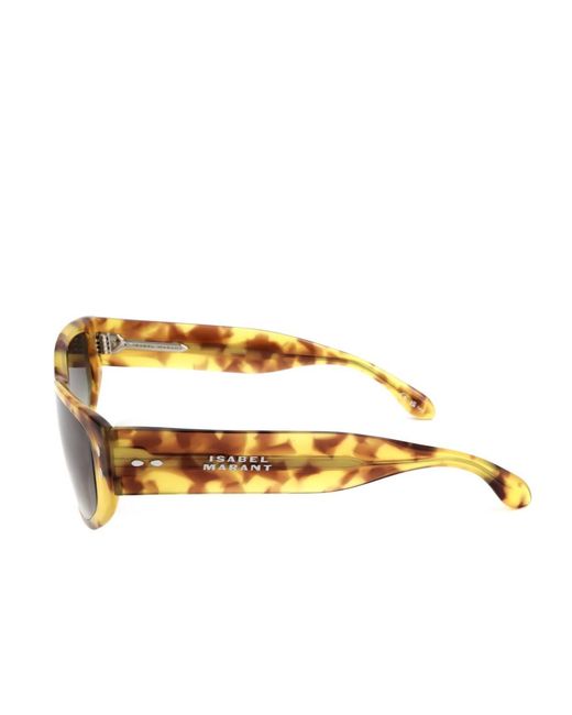 Isabel Marant Metallic Geometric Frame Sunglasses